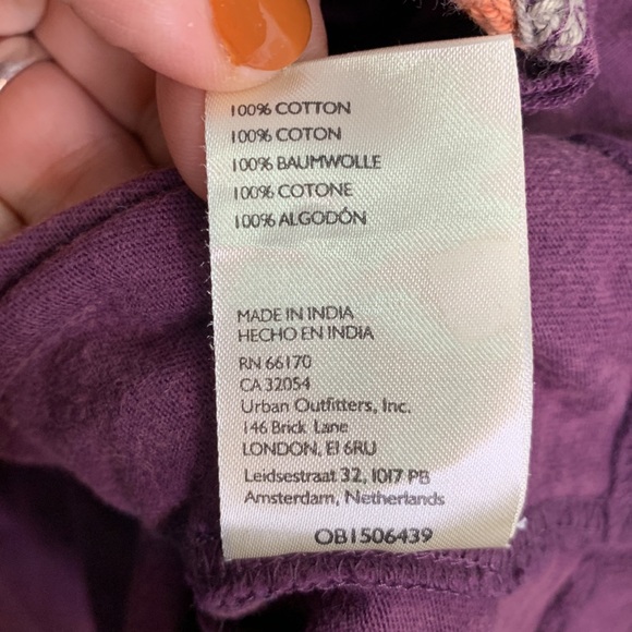 Free People We the Free Crochet Trimmed Oversize Tee Top W-909 Sz M - Picture 11 of 12